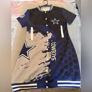 Dallas Cowboys Button Down Dress M